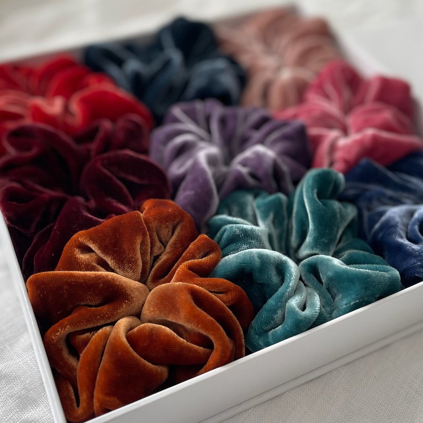 Silk velvet statement scrunchie