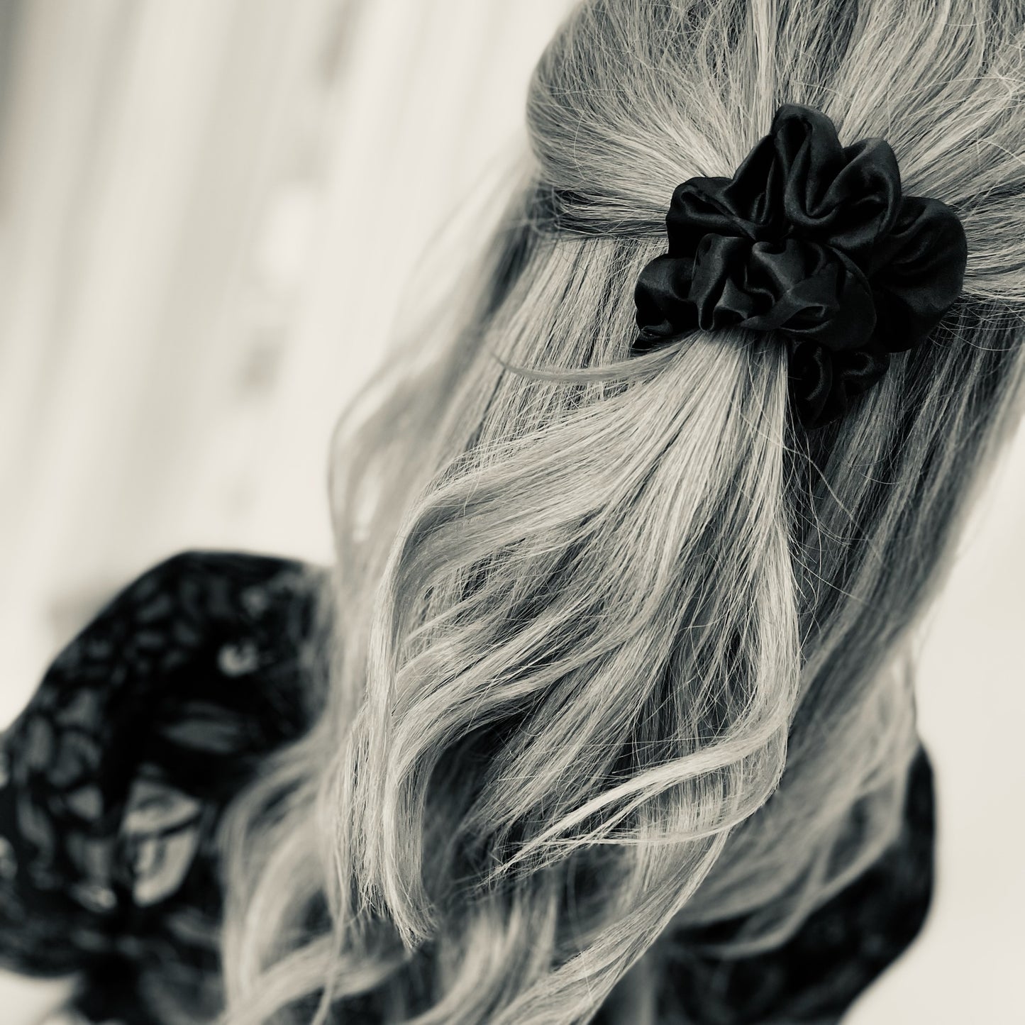 Scrunchie and hair tie trio in smooth and luxurious 22 momme mulberry silk