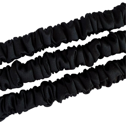 Set of 3 hair ties in smooth and luxurious 22 momme mulberry silk